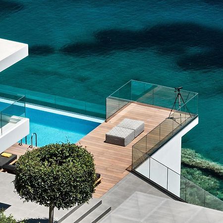 Beachfront Villa In Crete - Epavli Luxury Villa Agia Pelagia Zewnętrze zdjęcie