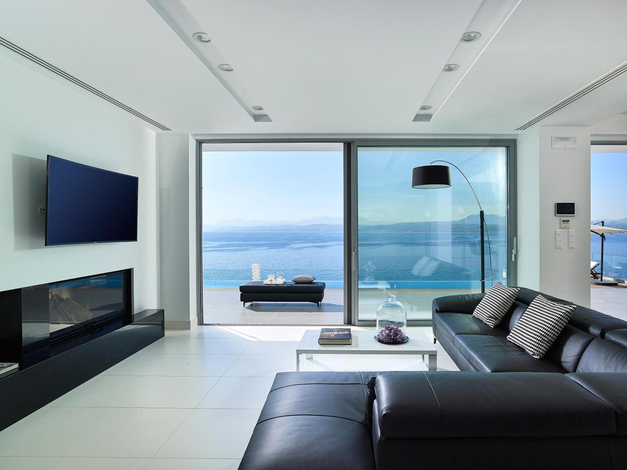 Beachfront Villa In Crete - Epavli Luxury Villa Agia Pelagia Zewnętrze zdjęcie