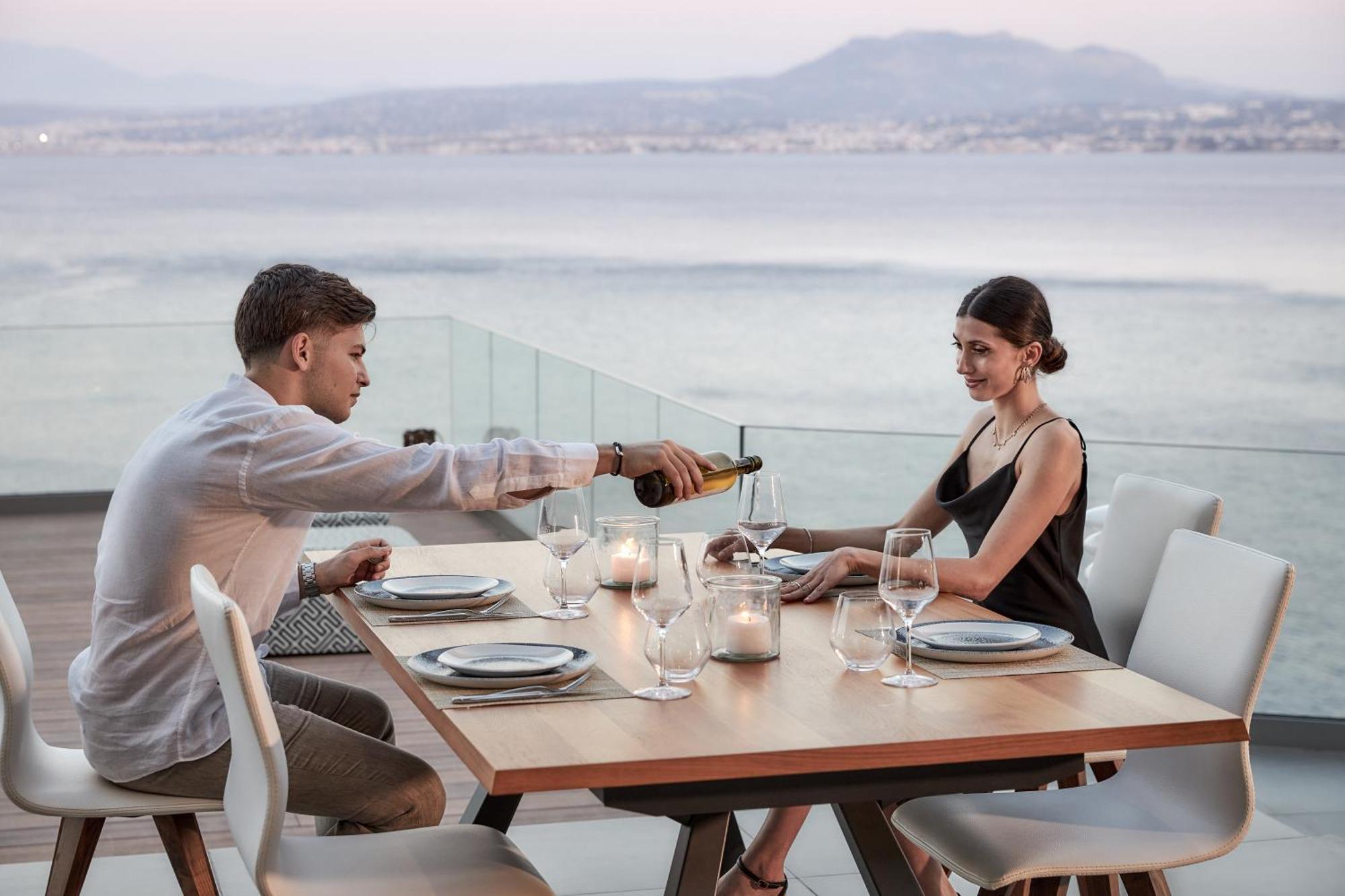 Beachfront Villa In Crete - Epavli Luxury Villa Agia Pelagia Zewnętrze zdjęcie