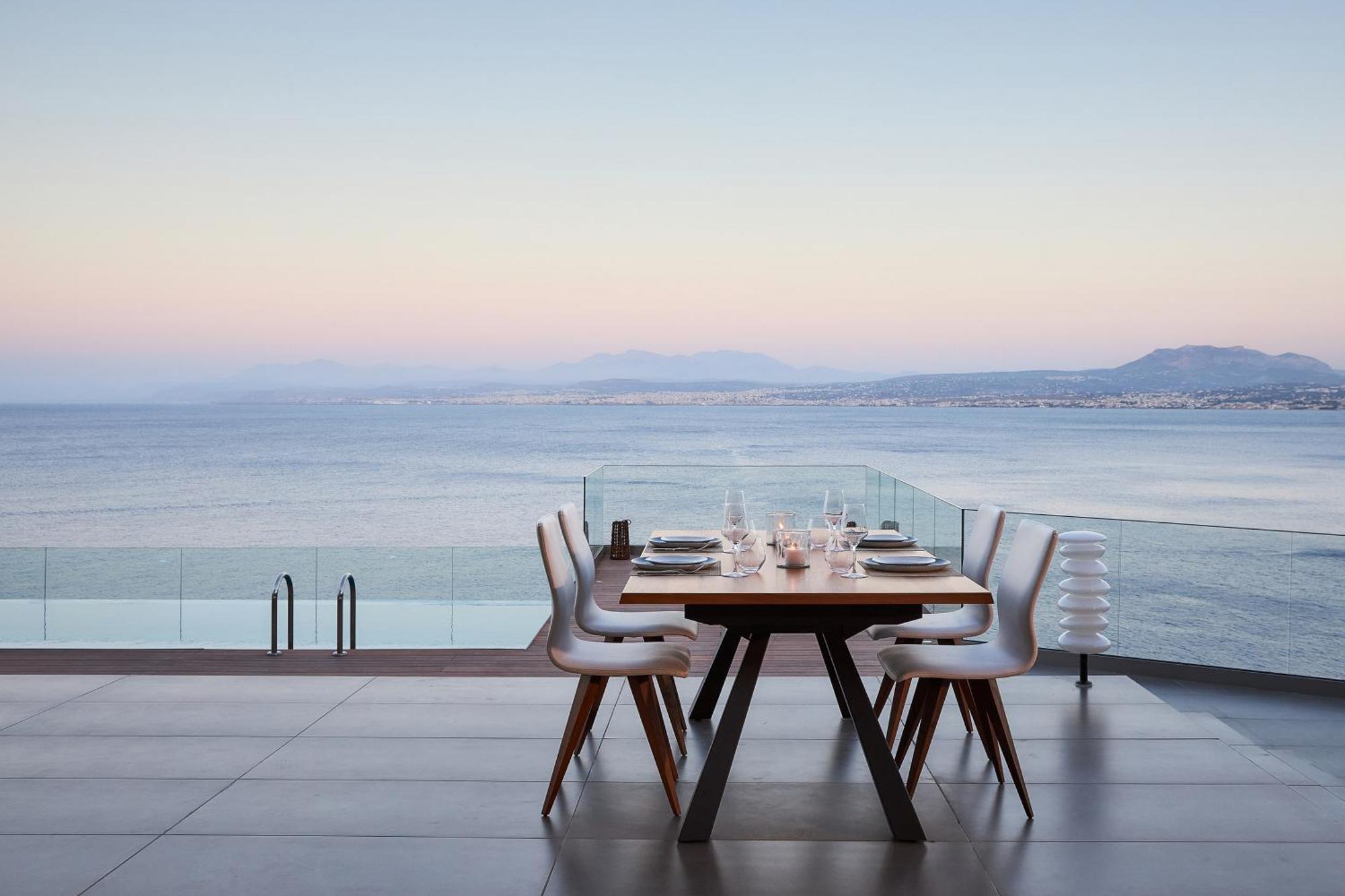 Beachfront Villa In Crete - Epavli Luxury Villa Agia Pelagia Zewnętrze zdjęcie