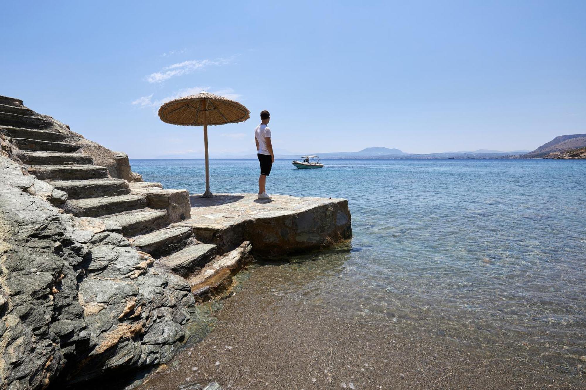 Beachfront Villa In Crete - Epavli Luxury Villa Agia Pelagia Zewnętrze zdjęcie