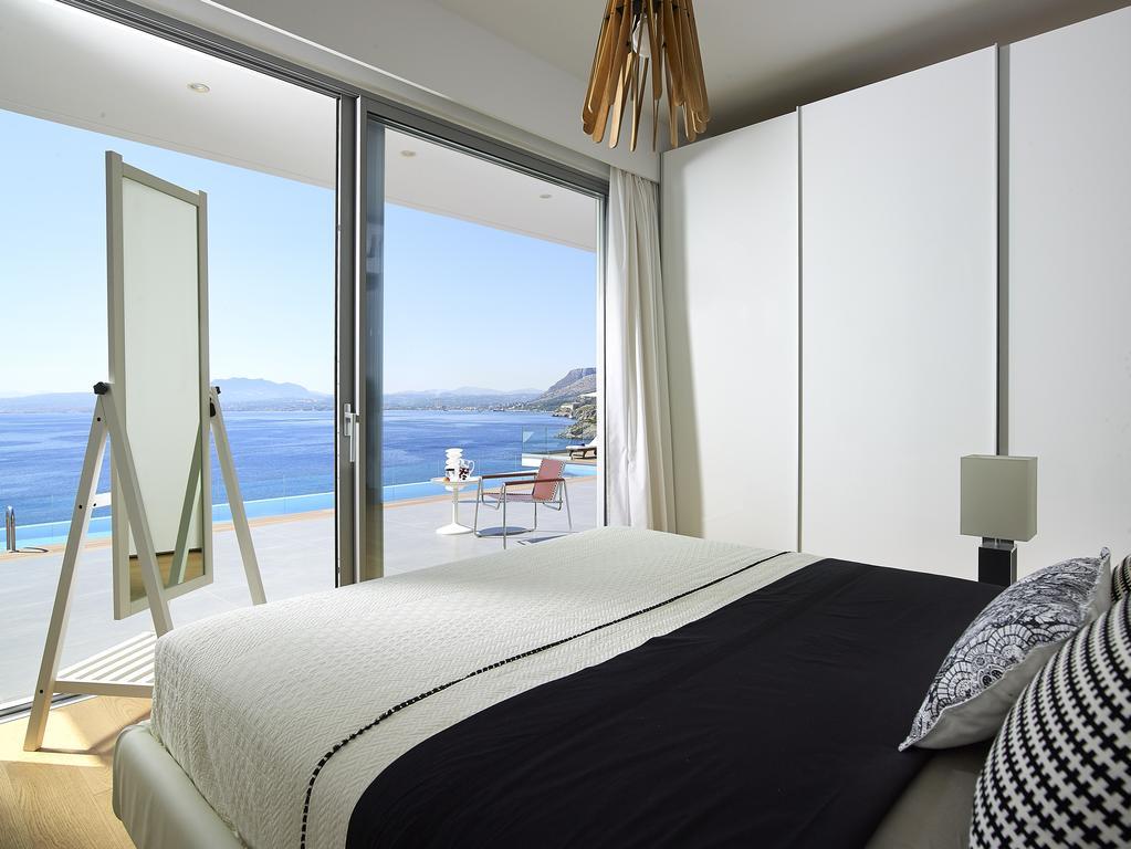 Beachfront Villa In Crete - Epavli Luxury Villa Agia Pelagia Zewnętrze zdjęcie