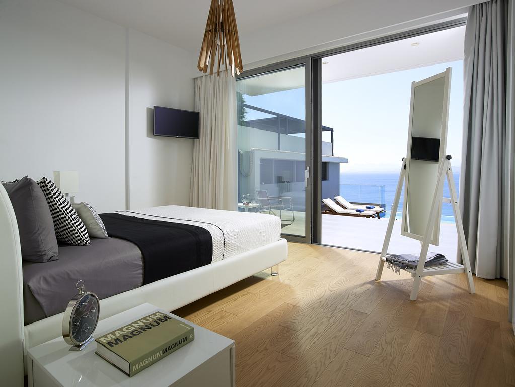 Beachfront Villa In Crete - Epavli Luxury Villa Agia Pelagia Zewnętrze zdjęcie